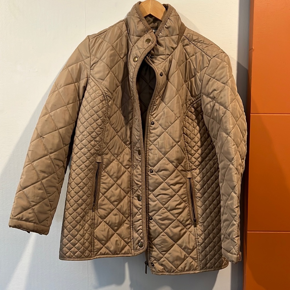 Lightweight Tan Quilted Jacket